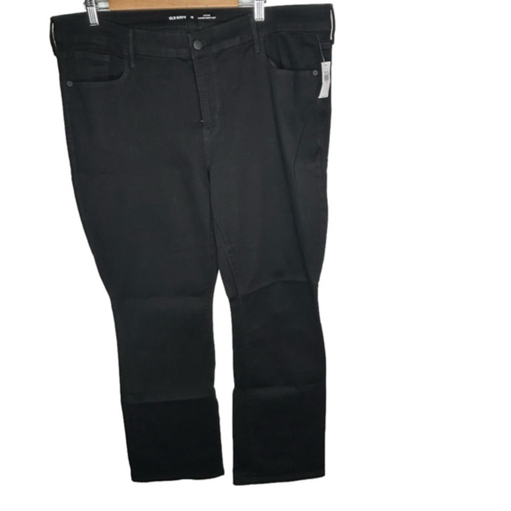 Old Navy HiRise Kicker Bootcut Black Women's Jeans 18